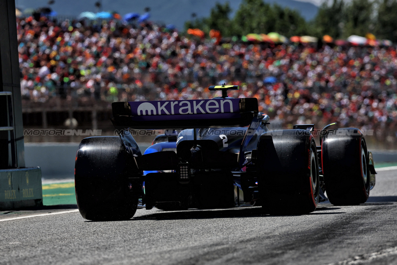 GP SPAGNA, Logan Sargeant (USA) Williams Racing FW46.

22.06.2024. Formula 1 World Championship, Rd 10, Spanish Grand Prix, Barcelona, Spain, Qualifiche Day.

 - www.xpbimages.com, EMail: requests@xpbimages.com © Copyright: Coates / XPB Images