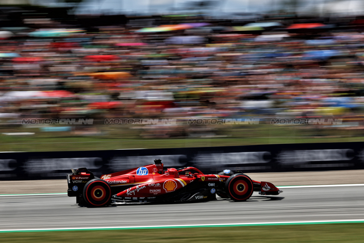 GP SPAGNA, Charles Leclerc (MON) Ferrari SF-24.

22.06.2024. Formula 1 World Championship, Rd 10, Spanish Grand Prix, Barcelona, Spain, Qualifiche Day.

 - www.xpbimages.com, EMail: requests@xpbimages.com © Copyright: Coates / XPB Images