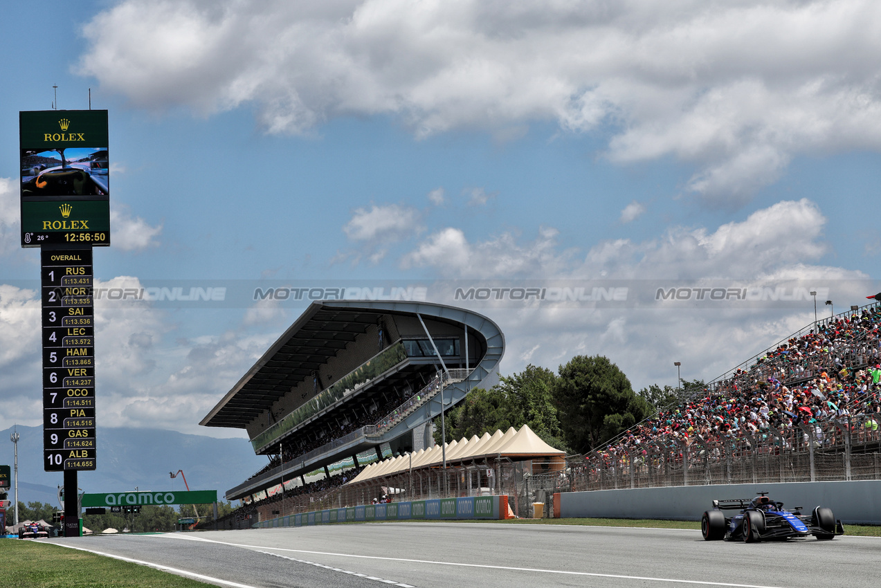 GP SPAGNA, Alexander Albon (THA) Williams Racing FW46.

22.06.2024. Formula 1 World Championship, Rd 10, Spanish Grand Prix, Barcelona, Spain, Qualifiche Day.

- www.xpbimages.com, EMail: requests@xpbimages.com © Copyright: Rew / XPB Images