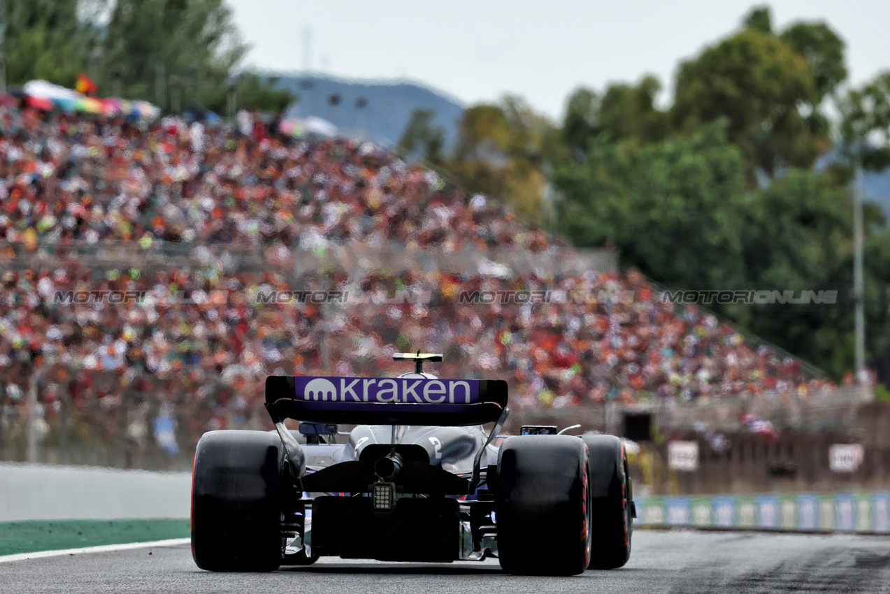 GP SPAGNA, Logan Sargeant (USA) Williams Racing FW46.

22.06.2024. Formula 1 World Championship, Rd 10, Spanish Grand Prix, Barcelona, Spain, Qualifiche Day.

- www.xpbimages.com, EMail: requests@xpbimages.com © Copyright: Charniaux / XPB Images