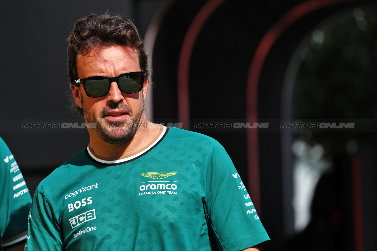 GP SPAGNA, Fernando Alonso (ESP) Aston Martin F1 Team.

22.06.2024. Formula 1 World Championship, Rd 10, Spanish Grand Prix, Barcelona, Spain, Qualifiche Day.

- www.xpbimages.com, EMail: requests@xpbimages.com © Copyright: Rew / XPB Images