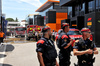 GP SPAGNA, Fire fighters attend the fire in the McLaren motorhome in the paddock.

22.06.2024. Formula 1 World Championship, Rd 10, Spanish Grand Prix, Barcelona, Spain, Qualifiche Day.

- www.xpbimages.com, EMail: requests@xpbimages.com © Copyright: Batchelor / XPB Images