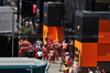 GP SPAGNA, A fire in the McLaren motorhome is tended to by fire fighters.

22.06.2024. Formula 1 World Championship, Rd 10, Spanish Grand Prix, Barcelona, Spain, Qualifiche Day.

- www.xpbimages.com, EMail: requests@xpbimages.com © Copyright: Moy / XPB Images