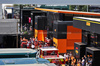 GP SPAGNA, A fire in the McLaren motorhome is tended to by fire fighters.

22.06.2024. Formula 1 World Championship, Rd 10, Spanish Grand Prix, Barcelona, Spain, Qualifiche Day.

- www.xpbimages.com, EMail: requests@xpbimages.com © Copyright: Moy / XPB Images