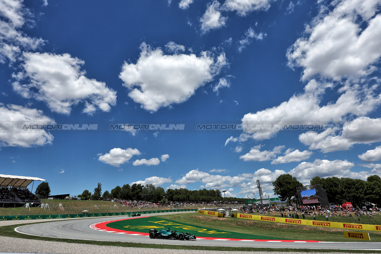 GP SPAGNA, Lance Stroll (CDN) Aston Martin F1 Team AMR24.

21.06.2024 Formula 1 World Championship, Rd 10, Spanish Grand Prix, Barcelona, Spain, Practice Day.

- www.xpbimages.com, EMail: requests@xpbimages.com © Copyright: Moy / XPB Images