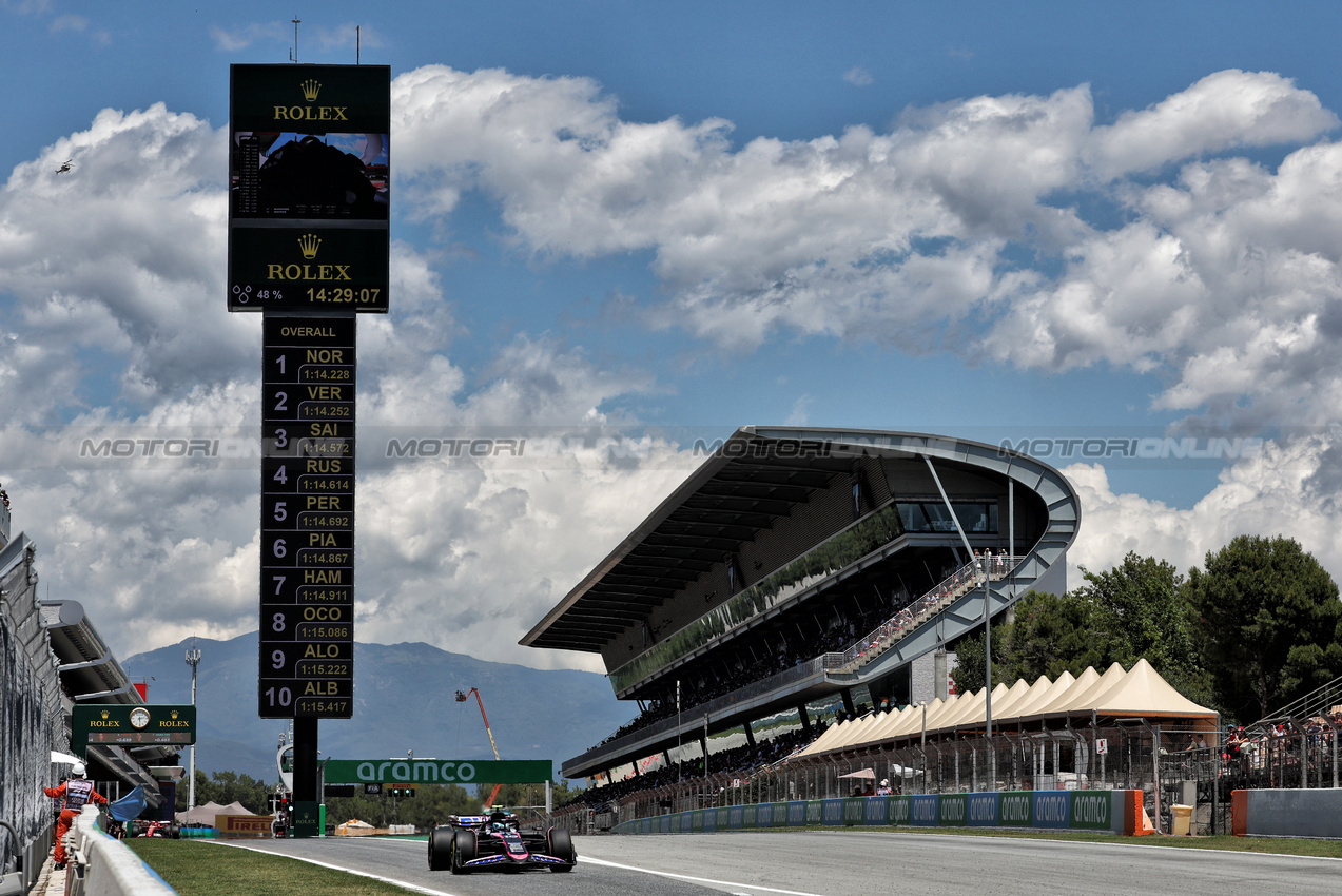 GP SPAGNA, Pierre Gasly (FRA) Alpine F1 Team A524.

21.06.2024 Formula 1 World Championship, Rd 10, Spanish Grand Prix, Barcelona, Spain, Practice Day.

- www.xpbimages.com, EMail: requests@xpbimages.com © Copyright: Moy / XPB Images