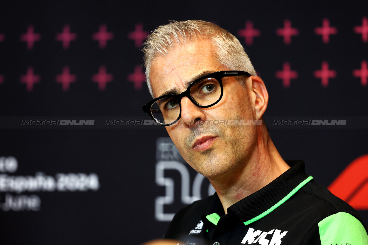 GP SPAGNA, Alessandro Alunni Bravi (ITA) Sauber Managing Director e Team Representative in the FIA Press Conference.

21.06.2024 Formula 1 World Championship, Rd 10, Spanish Grand Prix, Barcelona, Spain, Practice Day.

- www.xpbimages.com, EMail: requests@xpbimages.com © Copyright: Charniaux / XPB Images