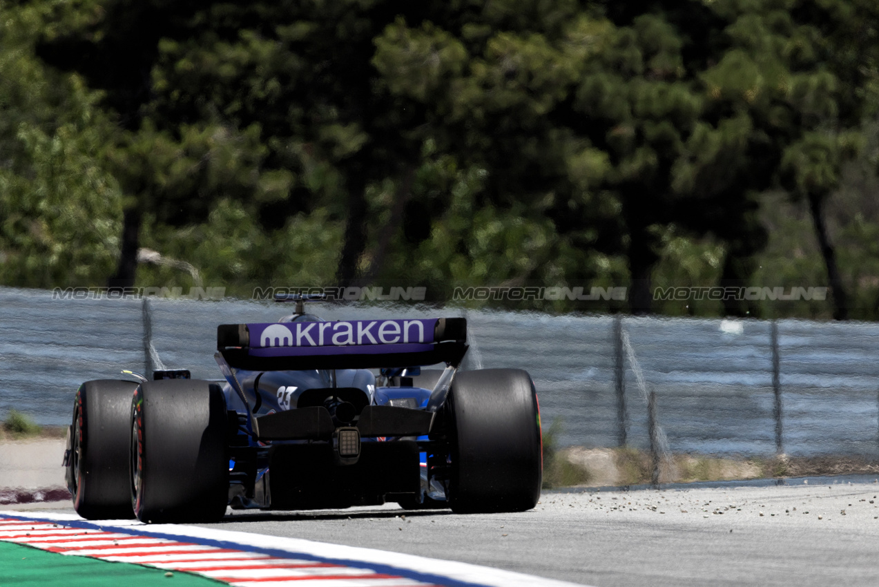 GP SPAGNA, Alexander Albon (THA) Williams Racing FW46.

21.06.2024 Formula 1 World Championship, Rd 10, Spanish Grand Prix, Barcelona, Spain, Practice Day.

- www.xpbimages.com, EMail: requests@xpbimages.com © Copyright: Rew / XPB Images