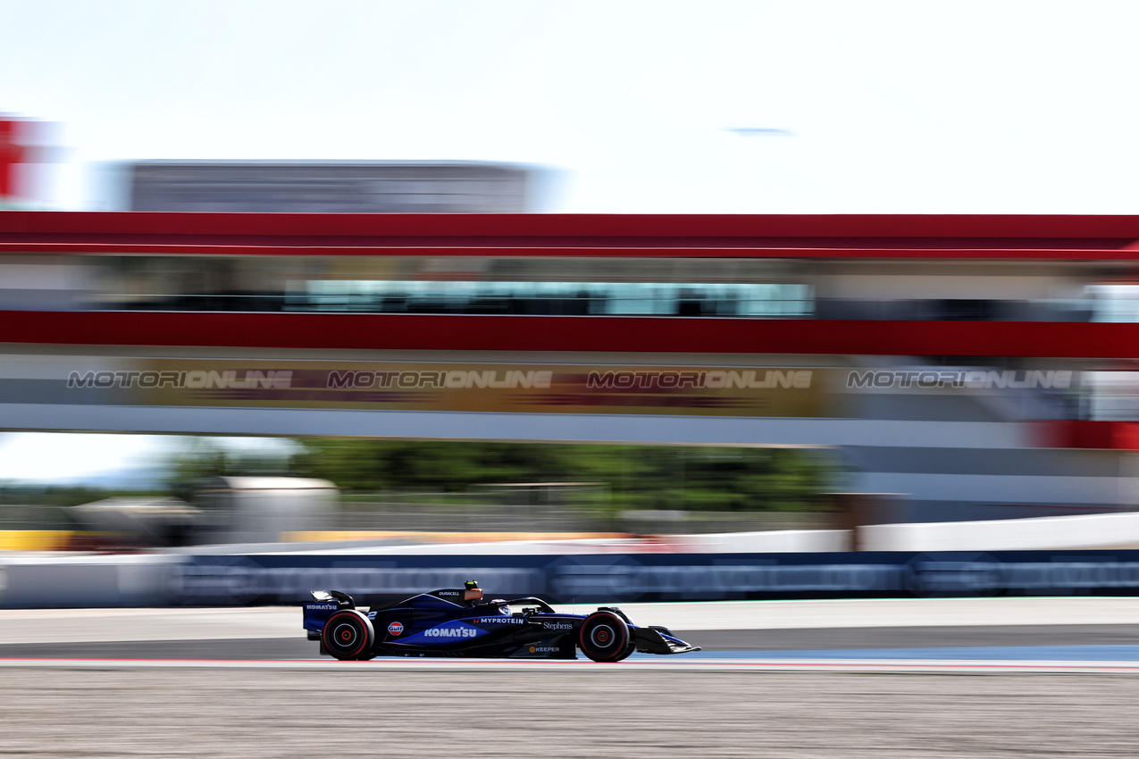 GP SPAGNA, Logan Sargeant (USA) Williams Racing FW46.

21.06.2024 Formula 1 World Championship, Rd 10, Spanish Grand Prix, Barcelona, Spain, Practice Day.

- www.xpbimages.com, EMail: requests@xpbimages.com © Copyright: Charniaux / XPB Images