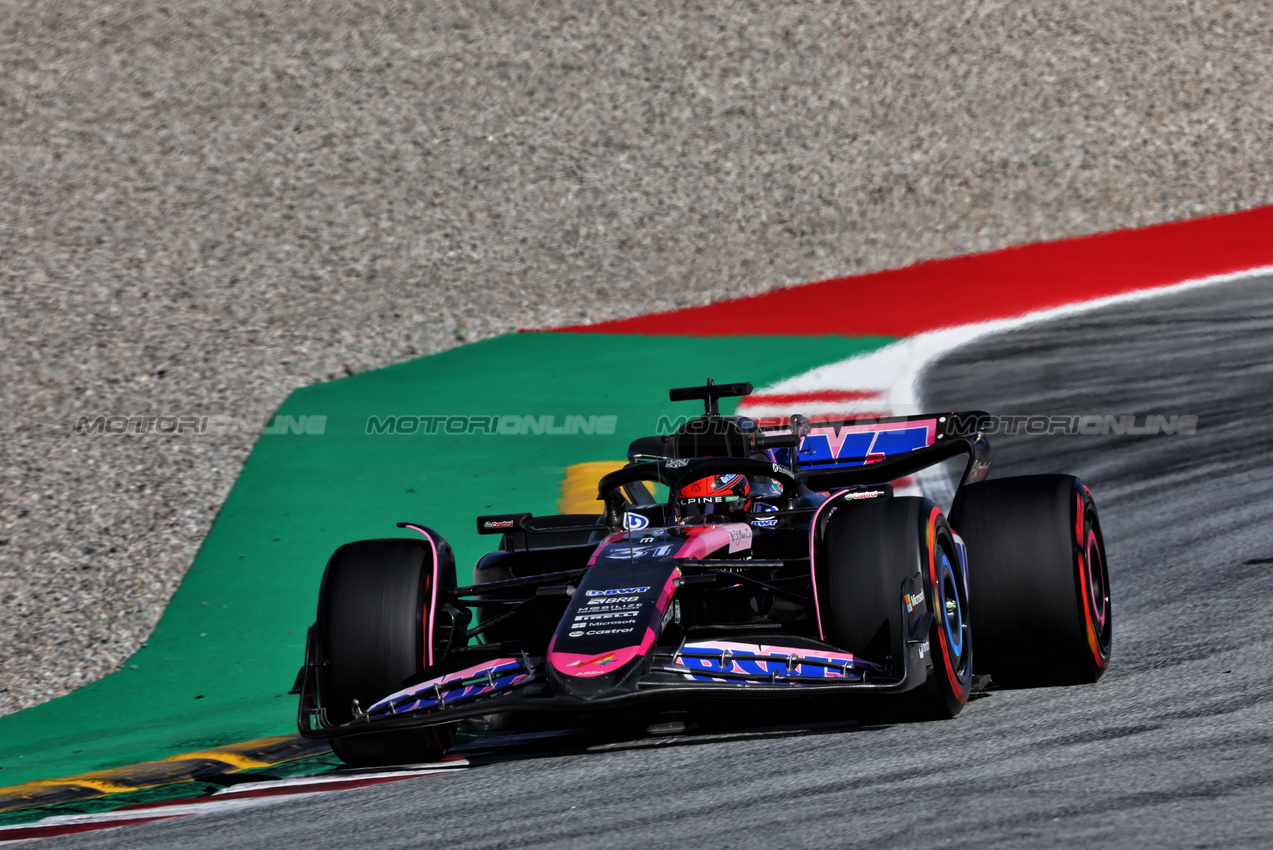 GP SPAGNA, Esteban Ocon (FRA) Alpine F1 Team A524.

21.06.2024 Formula 1 World Championship, Rd 10, Spanish Grand Prix, Barcelona, Spain, Practice Day.

 - www.xpbimages.com, EMail: requests@xpbimages.com © Copyright: Coates / XPB Images