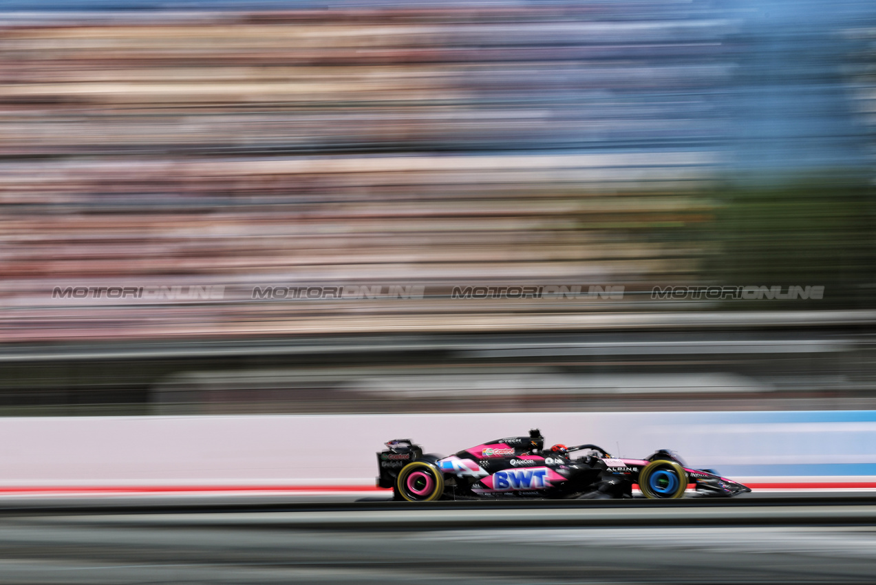 GP SPAGNA, Esteban Ocon (FRA) Alpine F1 Team A524.

21.06.2024 Formula 1 World Championship, Rd 10, Spanish Grand Prix, Barcelona, Spain, Practice Day.

- www.xpbimages.com, EMail: requests@xpbimages.com © Copyright: Rew / XPB Images