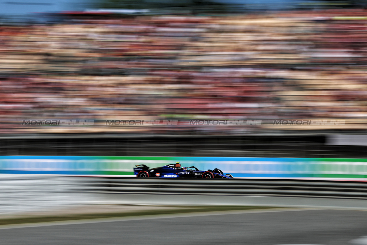 GP SPAGNA, Logan Sargeant (USA) Williams Racing FW46.

21.06.2024 Formula 1 World Championship, Rd 10, Spanish Grand Prix, Barcelona, Spain, Practice Day.

- www.xpbimages.com, EMail: requests@xpbimages.com © Copyright: Rew / XPB Images