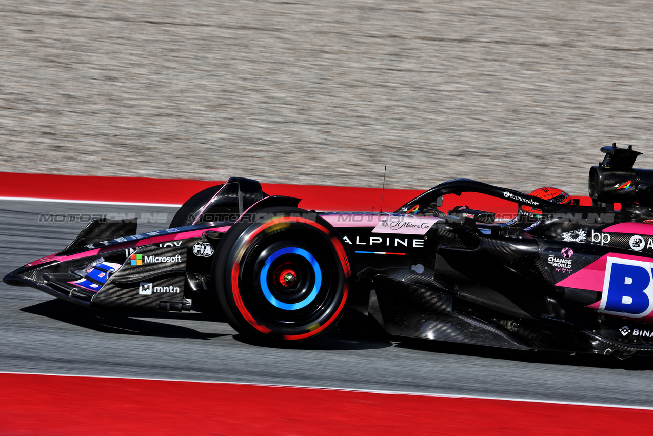 GP SPAGNA, Esteban Ocon (FRA) Alpine F1 Team A524.

21.06.2024 Formula 1 World Championship, Rd 10, Spanish Grand Prix, Barcelona, Spain, Practice Day.

 - www.xpbimages.com, EMail: requests@xpbimages.com © Copyright: Coates / XPB Images