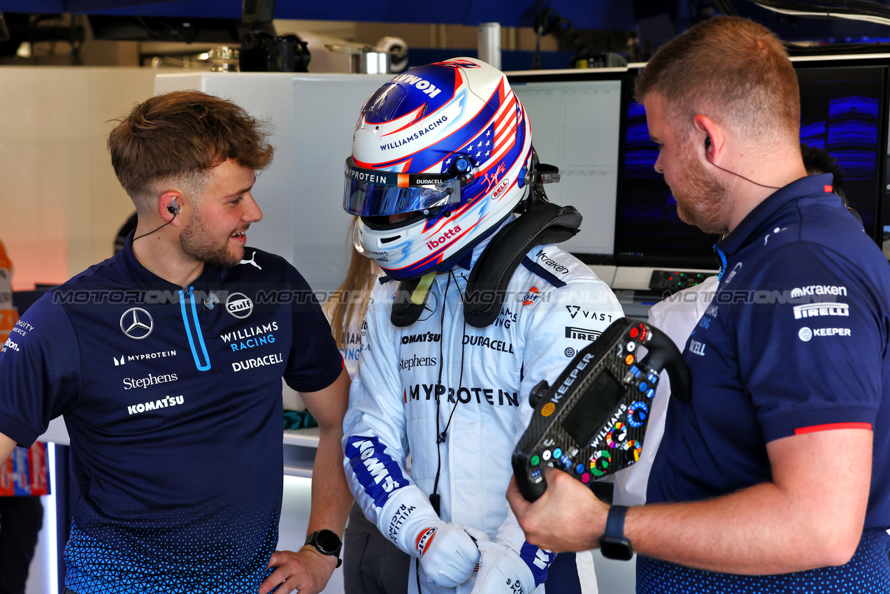 GP SPAGNA, Logan Sargeant (USA) Williams Racing.

21.06.2024 Formula 1 World Championship, Rd 10, Spanish Grand Prix, Barcelona, Spain, Practice Day.

 - www.xpbimages.com, EMail: requests@xpbimages.com © Copyright: Coates / XPB Images