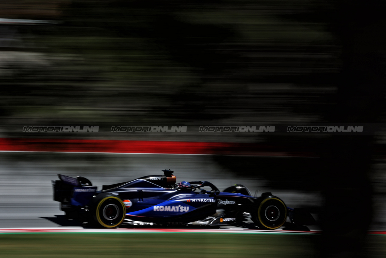 GP SPAGNA, Alexander Albon (THA) Williams Racing FW46.

21.06.2024 Formula 1 World Championship, Rd 10, Spanish Grand Prix, Barcelona, Spain, Practice Day.

- www.xpbimages.com, EMail: requests@xpbimages.com © Copyright: Charniaux / XPB Images