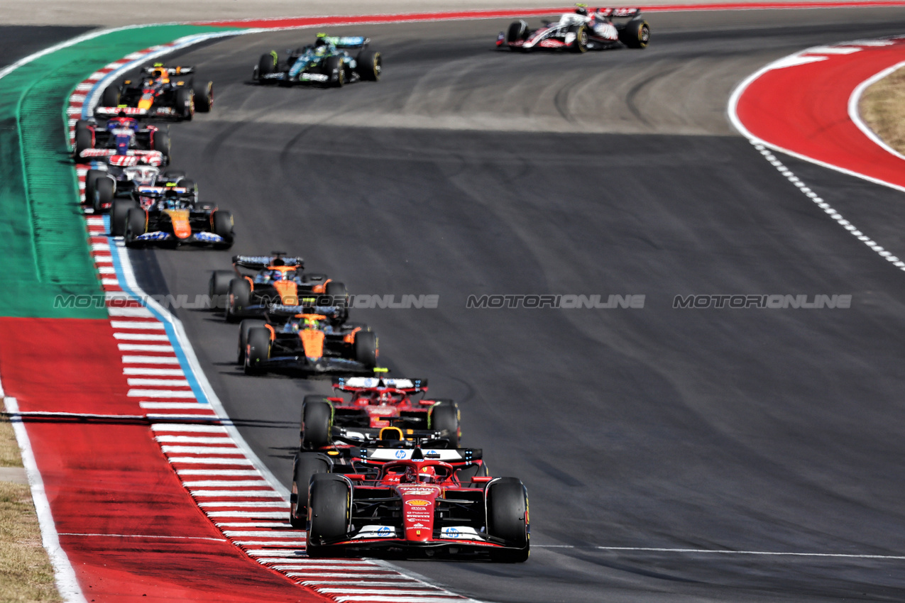 GP STATI UNITI, Charles Leclerc (MON) Ferrari SF-24.

20.10.2024. Formula 1 World Championship, Rd 19, United States Grand Prix, Austin, Texas, USA, Gara Day.

- www.xpbimages.com, EMail: requests@xpbimages.com © Copyright: Moy / XPB Images