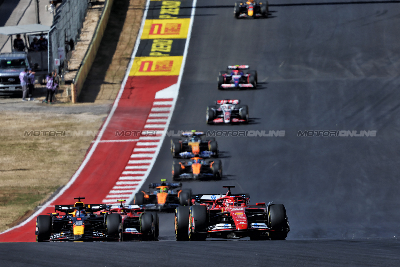 GP STATI UNITI, Charles Leclerc (MON) Ferrari SF-24.

20.10.2024. Formula 1 World Championship, Rd 19, United States Grand Prix, Austin, Texas, USA, Gara Day.

 - www.xpbimages.com, EMail: requests@xpbimages.com © Copyright: Rew / XPB Images