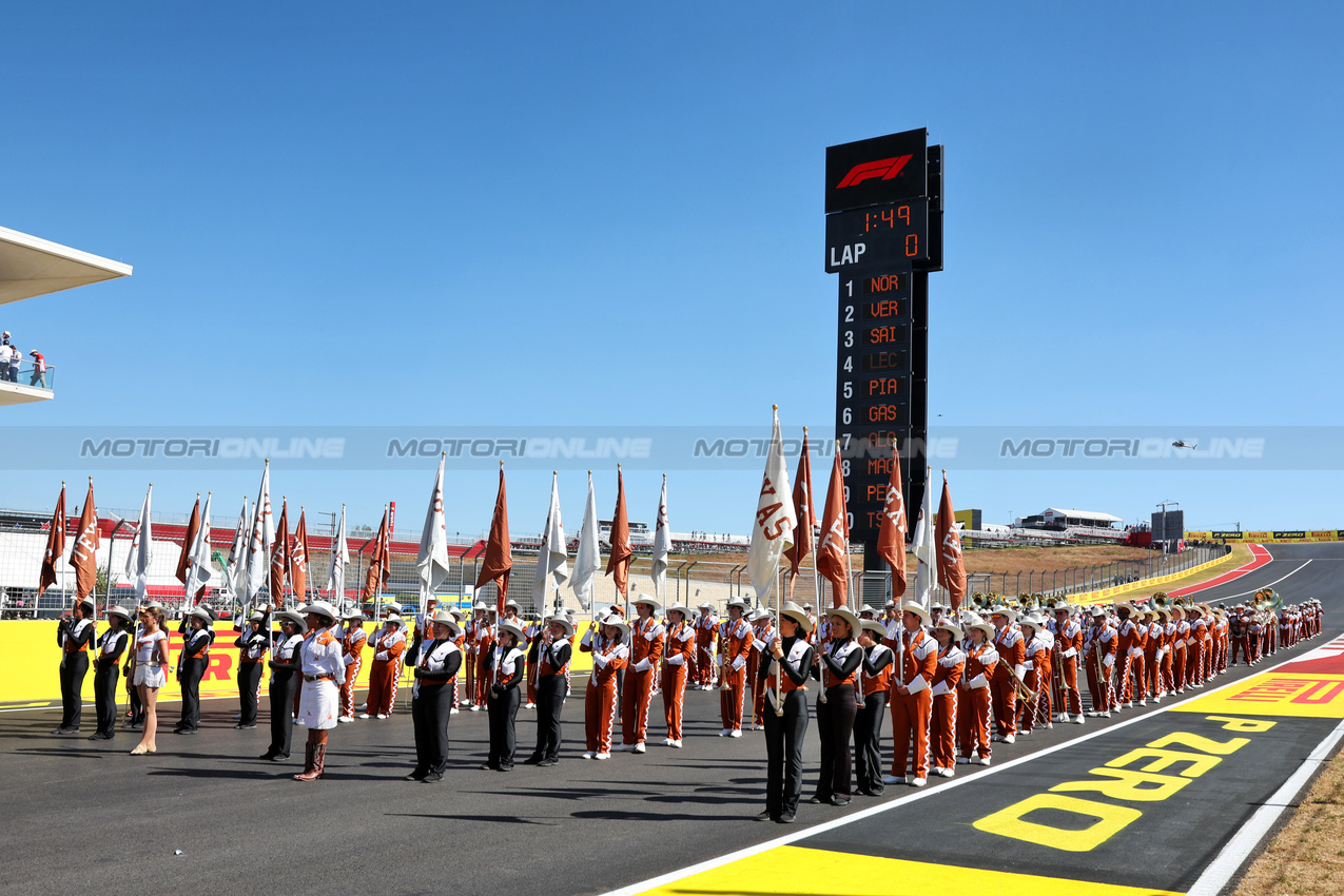 GP STATI UNITI, griglia Atmosfera.

20.10.2024. Formula 1 World Championship, Rd 19, United States Grand Prix, Austin, Texas, USA, Gara Day.

 - www.xpbimages.com, EMail: requests@xpbimages.com © Copyright: Rew / XPB Images