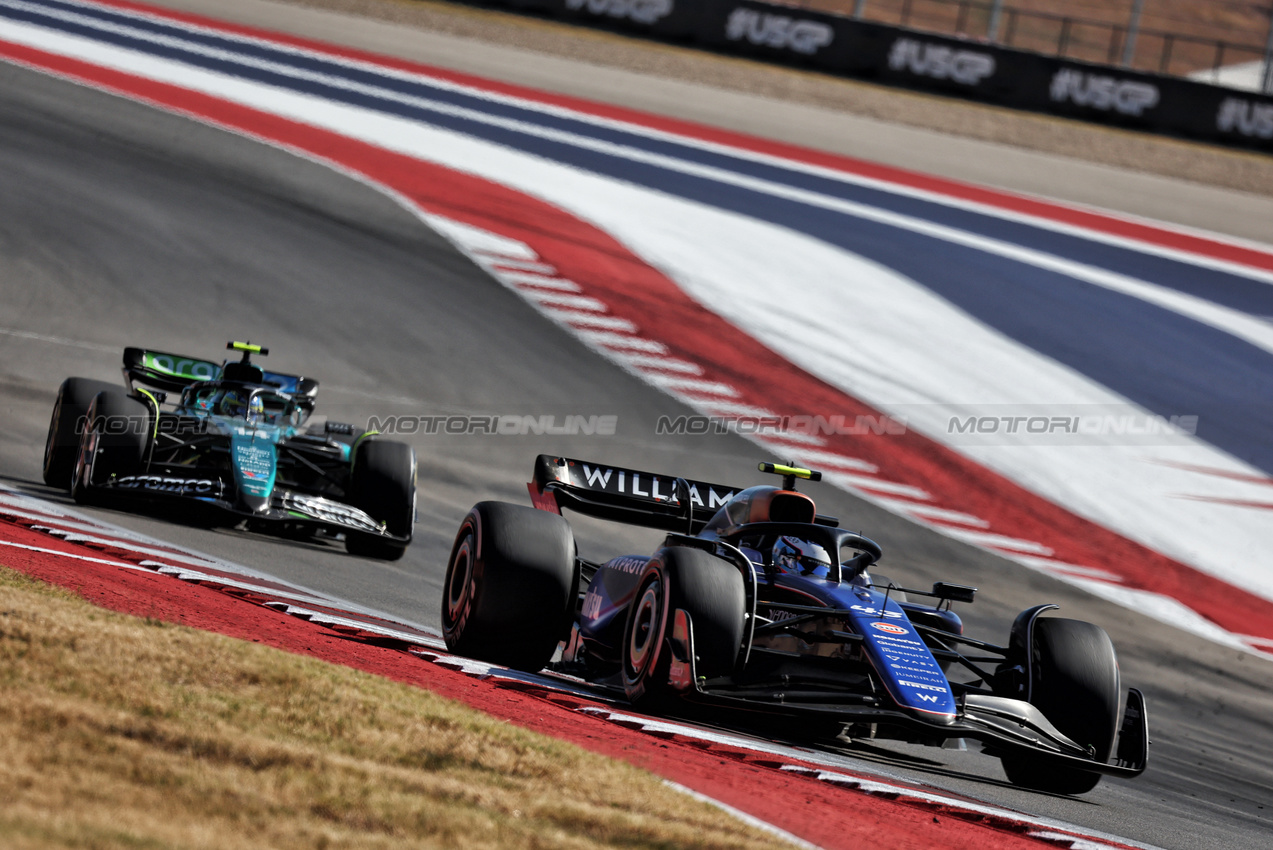 GP STATI UNITI, Franco Colapinto (ARG) Williams Racing FW46.

20.10.2024. Formula 1 World Championship, Rd 19, United States Grand Prix, Austin, Texas, USA, Gara Day.

- www.xpbimages.com, EMail: requests@xpbimages.com © Copyright: Moy / XPB Images