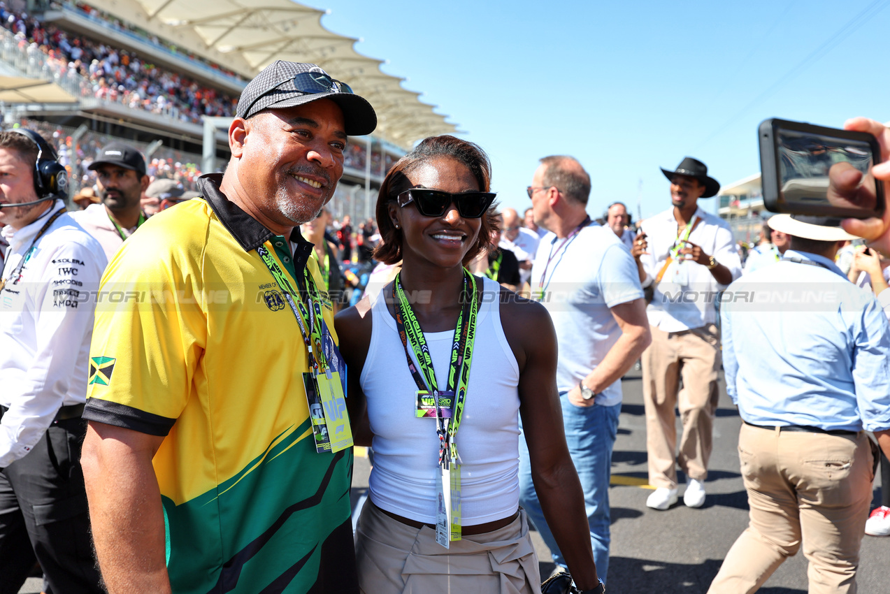 GP STATI UNITI, Dina Asher Smith (GBR) Athlete on the grid.

20.10.2024. Formula 1 World Championship, Rd 19, United States Grand Prix, Austin, Texas, USA, Gara Day.

- www.xpbimages.com, EMail: requests@xpbimages.com © Copyright: Moy / XPB Images