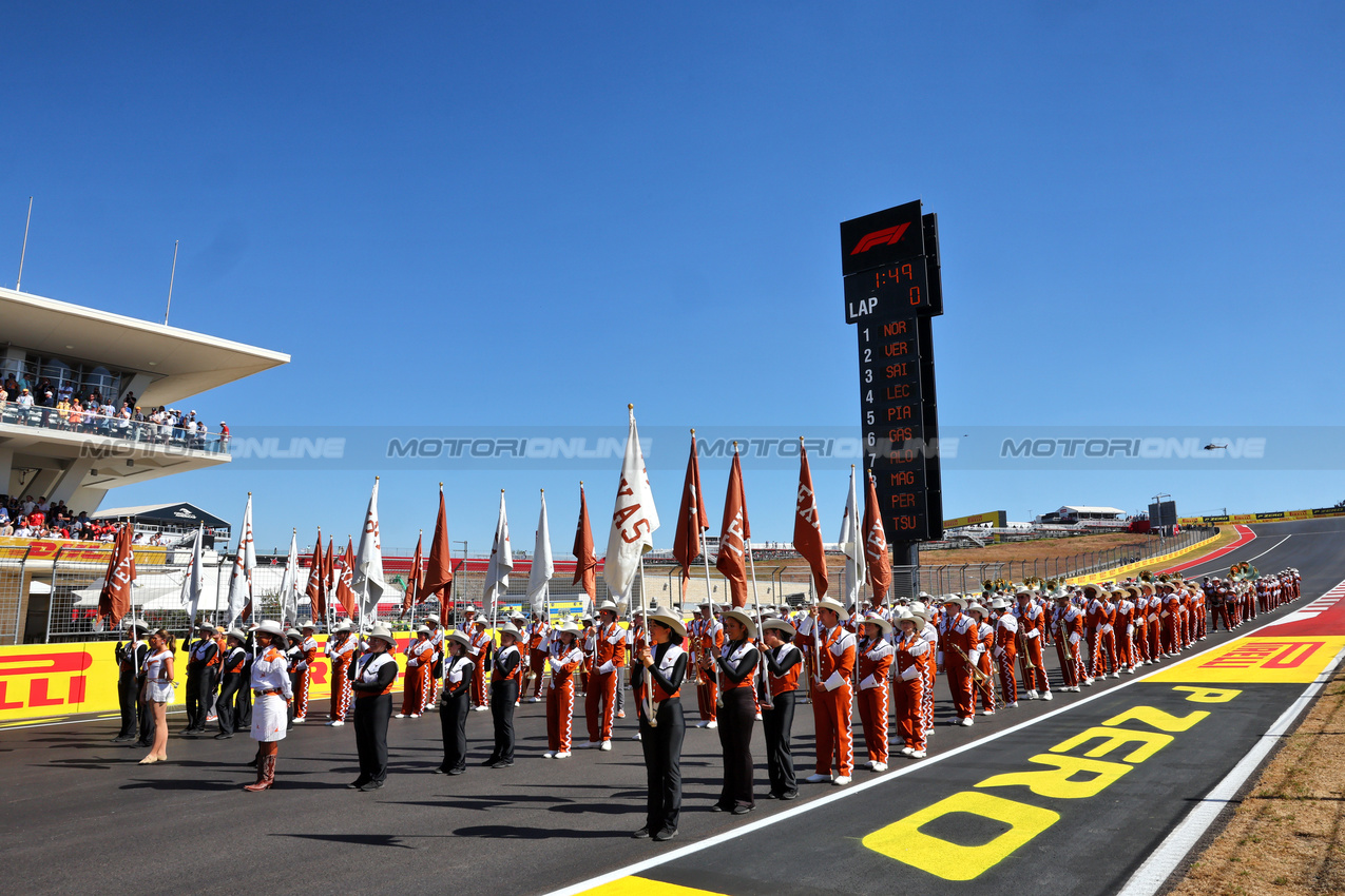 GP STATI UNITI, griglia Atmosfera.

20.10.2024. Formula 1 World Championship, Rd 19, United States Grand Prix, Austin, Texas, USA, Gara Day.

- www.xpbimages.com, EMail: requests@xpbimages.com © Copyright: Batchelor / XPB Images