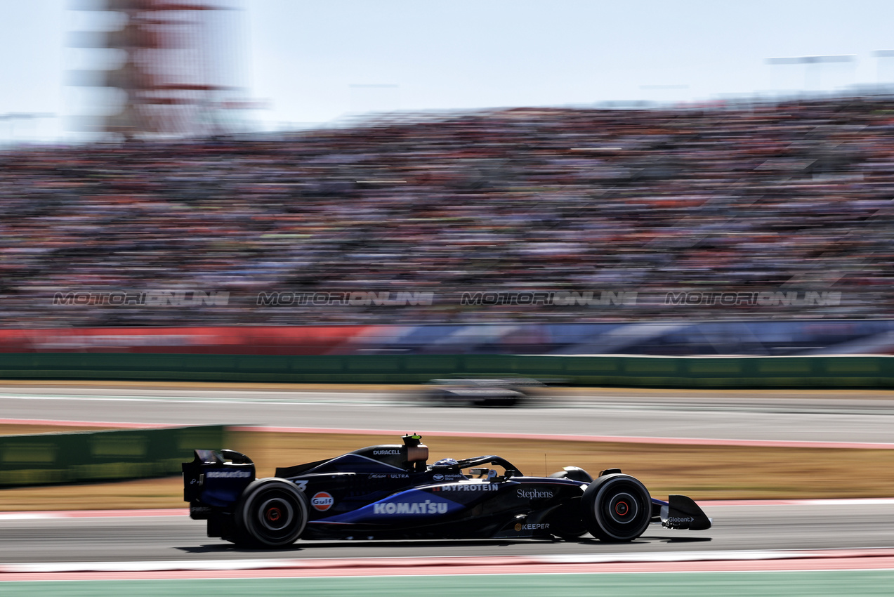 GP STATI UNITI, Franco Colapinto (ARG) Williams Racing FW46.

20.10.2024. Formula 1 World Championship, Rd 19, United States Grand Prix, Austin, Texas, USA, Gara Day.

- www.xpbimages.com, EMail: requests@xpbimages.com © Copyright: Bearne / XPB Images