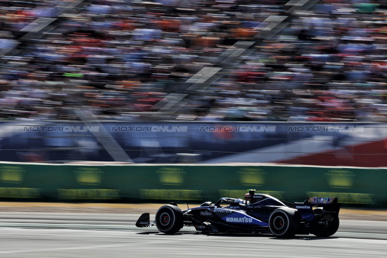 GP STATI UNITI, Franco Colapinto (ARG) Williams Racing FW46.

20.10.2024. Formula 1 World Championship, Rd 19, United States Grand Prix, Austin, Texas, USA, Gara Day.

- www.xpbimages.com, EMail: requests@xpbimages.com © Copyright: Bearne / XPB Images