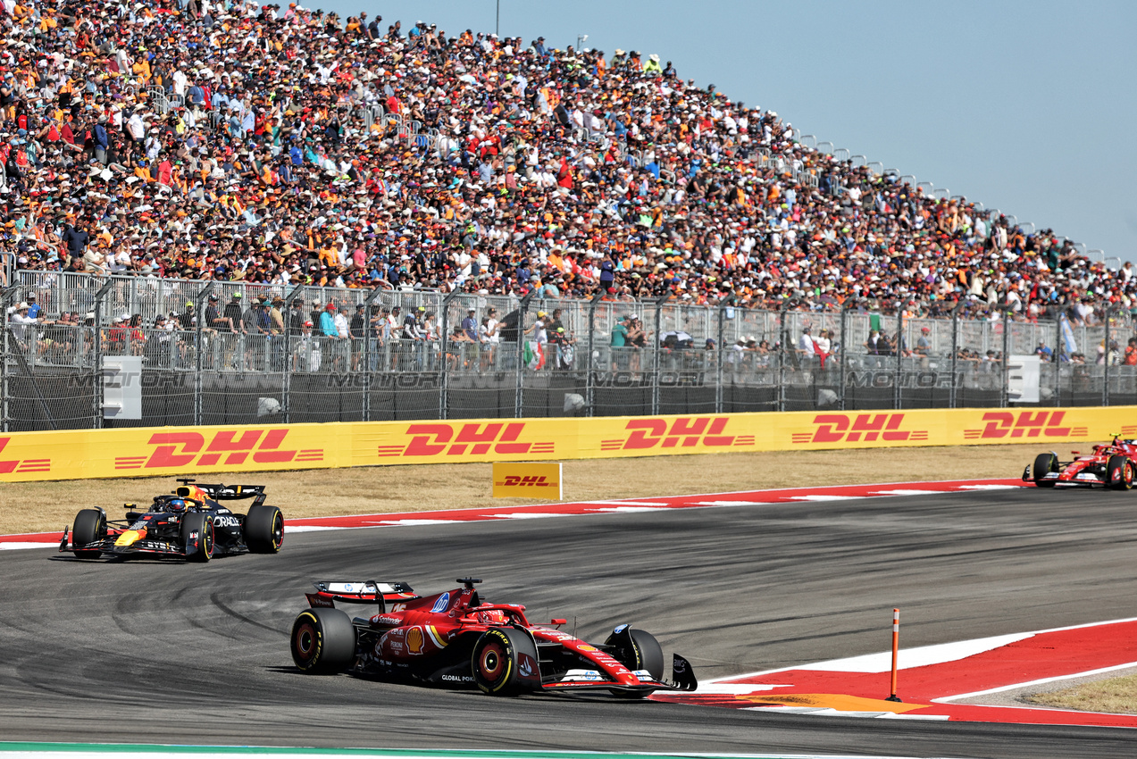 GP STATI UNITI, Charles Leclerc (MON) Ferrari SF-24.

20.10.2024. Formula 1 World Championship, Rd 19, United States Grand Prix, Austin, Texas, USA, Gara Day.

- www.xpbimages.com, EMail: requests@xpbimages.com © Copyright: Bearne / XPB Images