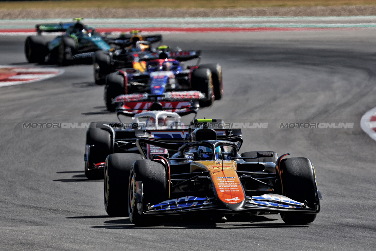 GP STATI UNITI, Pierre Gasly (FRA) Alpine F1 Team A524.

20.10.2024. Formula 1 World Championship, Rd 19, United States Grand Prix, Austin, Texas, USA, Gara Day.

- www.xpbimages.com, EMail: requests@xpbimages.com © Copyright: Bearne / XPB Images