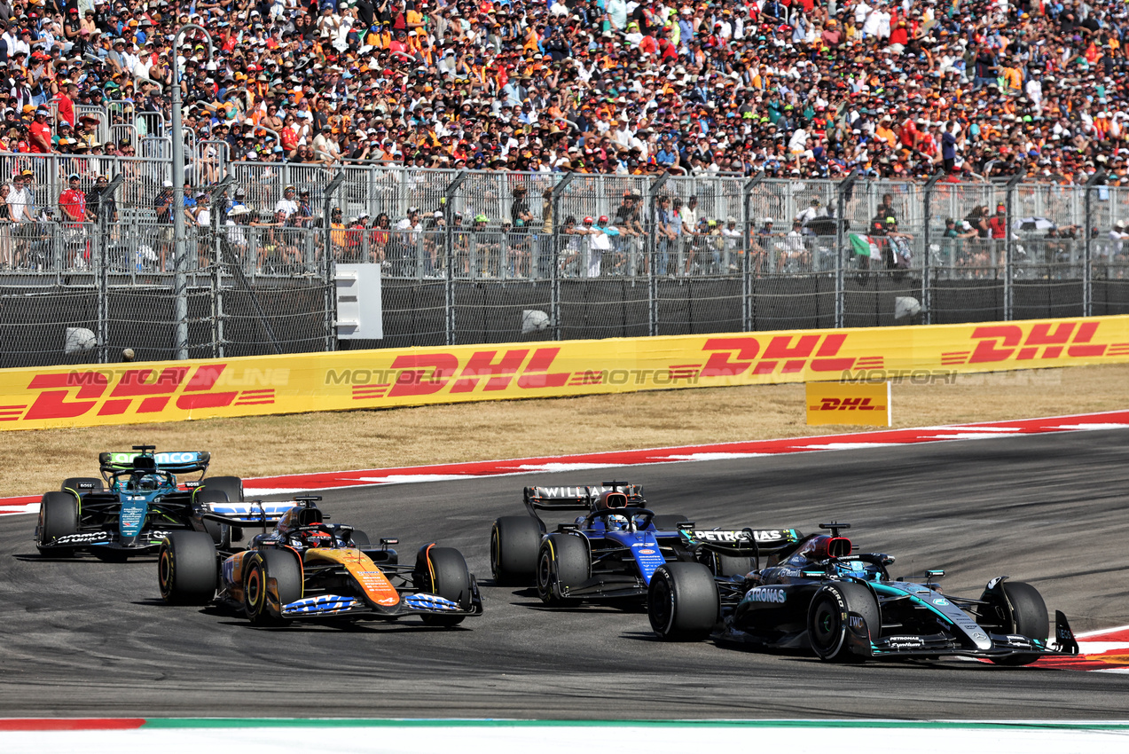 GP STATI UNITI, George Russell (GBR) Mercedes AMG F1 W15.

20.10.2024. Formula 1 World Championship, Rd 19, United States Grand Prix, Austin, Texas, USA, Gara Day.

- www.xpbimages.com, EMail: requests@xpbimages.com © Copyright: Bearne / XPB Images