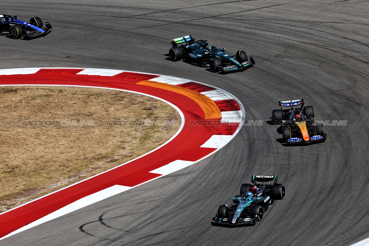 GP STATI UNITI, George Russell (GBR) Mercedes AMG F1 W15.

20.10.2024. Formula 1 World Championship, Rd 19, United States Grand Prix, Austin, Texas, USA, Gara Day.

 - www.xpbimages.com, EMail: requests@xpbimages.com © Copyright: Coates / XPB Images