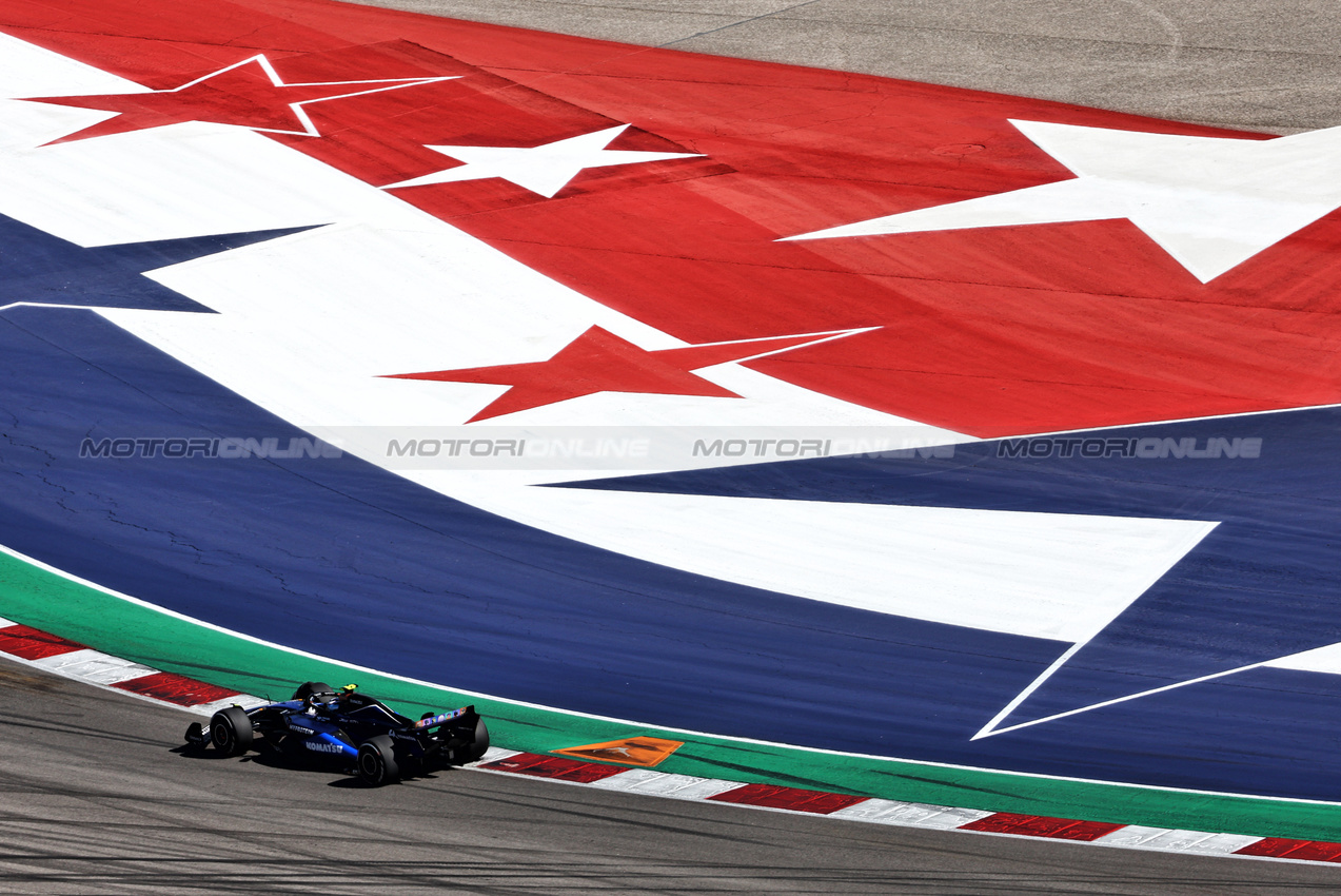 GP STATI UNITI, Franco Colapinto (ARG) Williams Racing FW46.

20.10.2024. Formula 1 World Championship, Rd 19, United States Grand Prix, Austin, Texas, USA, Gara Day.

 - www.xpbimages.com, EMail: requests@xpbimages.com © Copyright: Coates / XPB Images