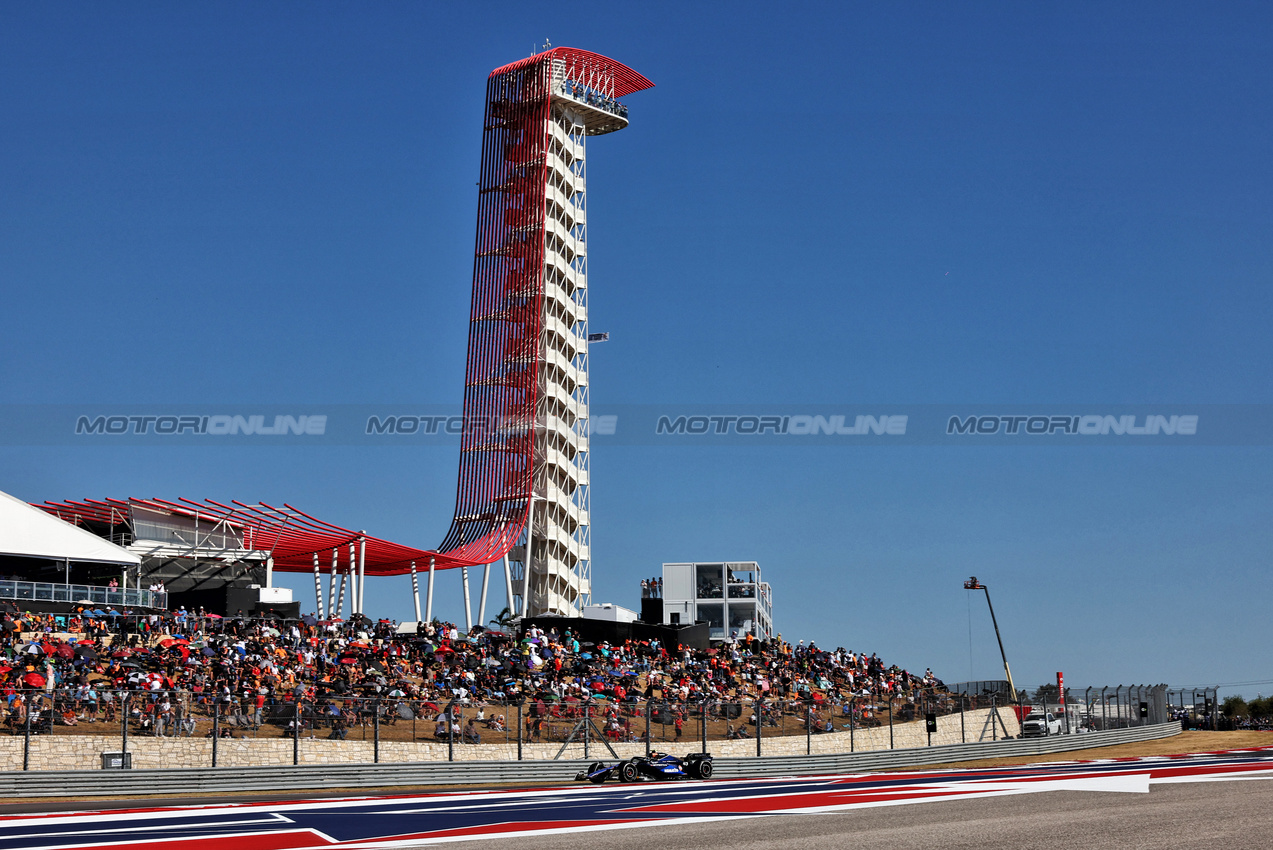 GP STATI UNITI, Franco Colapinto (ARG) Williams Racing FW46.

20.10.2024. Formula 1 World Championship, Rd 19, United States Grand Prix, Austin, Texas, USA, Gara Day.

 - www.xpbimages.com, EMail: requests@xpbimages.com © Copyright: Coates / XPB Images