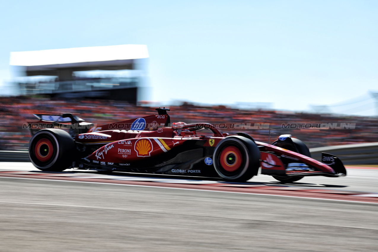 GP STATI UNITI, Charles Leclerc (MON) Ferrari SF-24.

20.10.2024. Formula 1 World Championship, Rd 19, United States Grand Prix, Austin, Texas, USA, Gara Day.

 - www.xpbimages.com, EMail: requests@xpbimages.com © Copyright: Rew / XPB Images