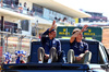 GP STATI UNITI, (L to R): Alexander Albon (THA) Williams Racing e Franco Colapinto (ARG) Williams Racing on the drivers' parade.

20.10.2024. Formula 1 World Championship, Rd 19, United States Grand Prix, Austin, Texas, USA, Gara Day.

 - www.xpbimages.com, EMail: requests@xpbimages.com © Copyright: Coates / XPB Images