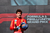 GP STATI UNITI, Gara winner Charles Leclerc (MON) Ferrari celebrates on the podium.

20.10.2024. Formula 1 World Championship, Rd 19, United States Grand Prix, Austin, Texas, USA, Gara Day.

 - www.xpbimages.com, EMail: requests@xpbimages.com © Copyright: Coates / XPB Images