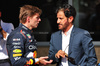 GP STATI UNITI, (L to R): third [placed Max Verstappen (NLD) Red Bull Racing with Mohammed Bin Sulayem (UAE) FIA President in parc ferme.

20.10.2024. Formula 1 World Championship, Rd 19, United States Grand Prix, Austin, Texas, USA, Gara Day.

 - www.xpbimages.com, EMail: requests@xpbimages.com © Copyright: Coates / XPB Images