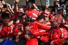 GP STATI UNITI, Gara winner Charles Leclerc (MON) Ferrari celebrates with the team in parc ferme.

20.10.2024. Formula 1 World Championship, Rd 19, United States Grand Prix, Austin, Texas, USA, Gara Day.

 - www.xpbimages.com, EMail: requests@xpbimages.com © Copyright: Coates / XPB Images