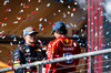 GP STATI UNITI, (L to R): third placed Max Verstappen (NLD) Red Bull Racing with second placed Carlos Sainz Jr (ESP) Ferrari on the podium.

20.10.2024. Formula 1 World Championship, Rd 19, United States Grand Prix, Austin, Texas, USA, Gara Day.

- www.xpbimages.com, EMail: requests@xpbimages.com © Copyright: Price / XPB Images