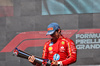 GP STATI UNITI, Gara winner Charles Leclerc (MON) Ferrari celebrates on the podium.

20.10.2024. Formula 1 World Championship, Rd 19, United States Grand Prix, Austin, Texas, USA, Gara Day.

 - www.xpbimages.com, EMail: requests@xpbimages.com © Copyright: Rew / XPB Images