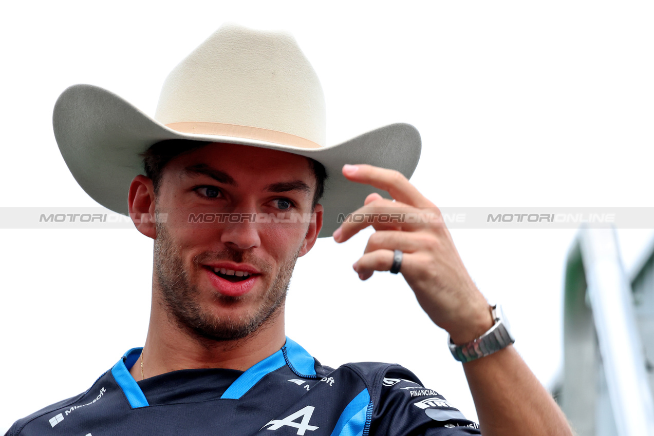 GP STATI UNITI, Pierre Gasly (FRA) Alpine F1 Team.

17.10.2024. Formula 1 World Championship, Rd 19, United States Grand Prix, Austin, Texas, USA, Preparation Day.

 - www.xpbimages.com, EMail: requests@xpbimages.com © Copyright: Rew / XPB Images