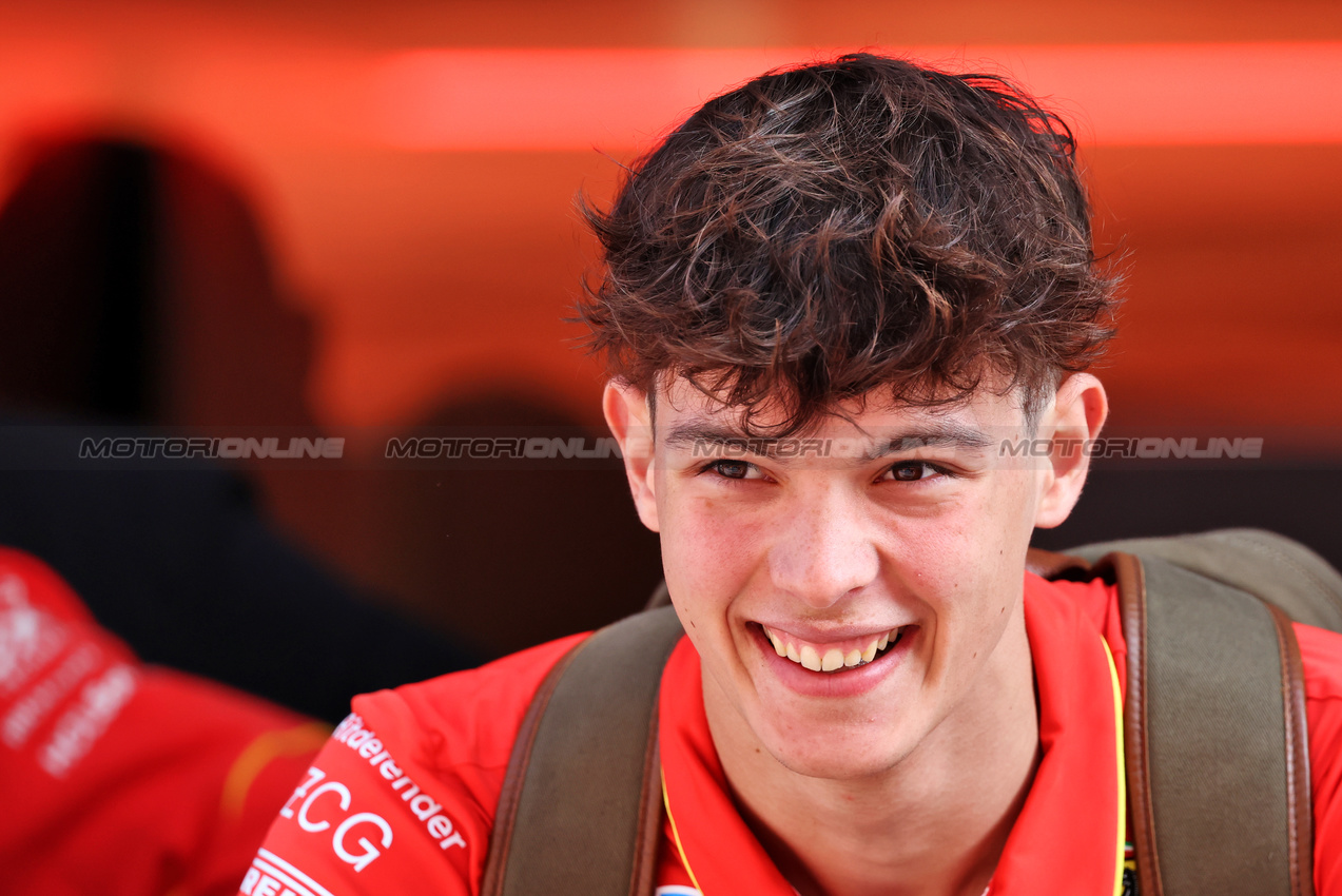 GP STATI UNITI, Oliver Bearman (GBR) Ferrari Reserve Driver.

17.10.2024. Formula 1 World Championship, Rd 19, United States Grand Prix, Austin, Texas, USA, Preparation Day.

 - www.xpbimages.com, EMail: requests@xpbimages.com © Copyright: Rew / XPB Images