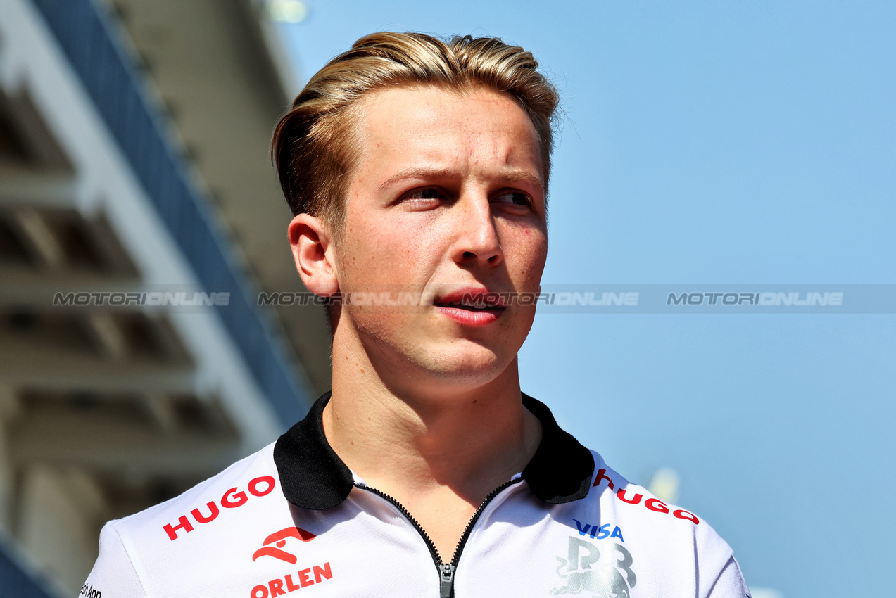 GP STATI UNITI, Liam Lawson (NZL) RB.

17.10.2024. Formula 1 World Championship, Rd 19, United States Grand Prix, Austin, Texas, USA, Preparation Day.

- www.xpbimages.com, EMail: requests@xpbimages.com © Copyright: Moy / XPB Images