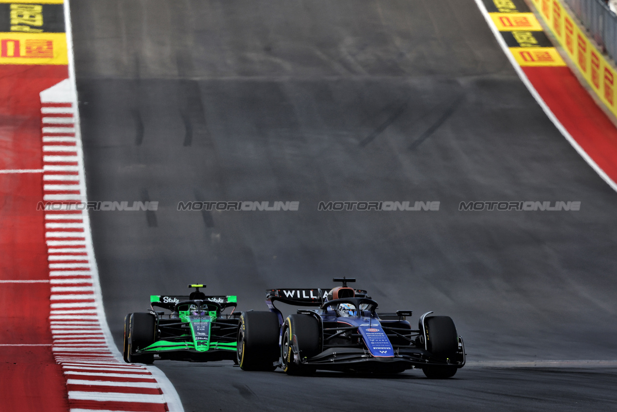 GP STATI UNITI, Alexander Albon (THA) Williams Racing FW46.

19.10.2024. Formula 1 World Championship, Rd 19, United States Grand Prix, Austin, Texas, USA, Sprint e Qualifiche Day.

- www.xpbimages.com, EMail: requests@xpbimages.com © Copyright: Bearne / XPB Images