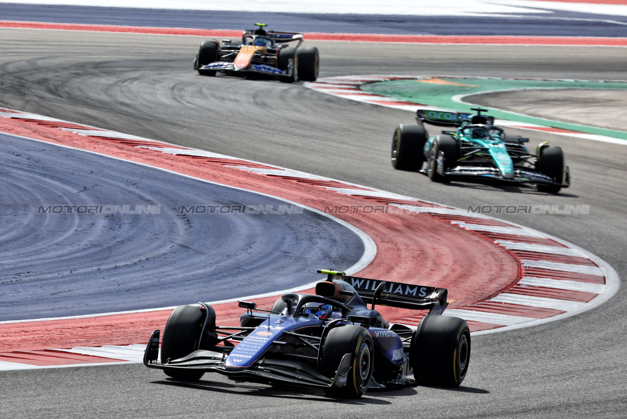 GP STATI UNITI, Franco Colapinto (ARG) Williams Racing FW46.

19.10.2024. Formula 1 World Championship, Rd 19, United States Grand Prix, Austin, Texas, USA, Sprint e Qualifiche Day.

- www.xpbimages.com, EMail: requests@xpbimages.com © Copyright: Batchelor / XPB Images