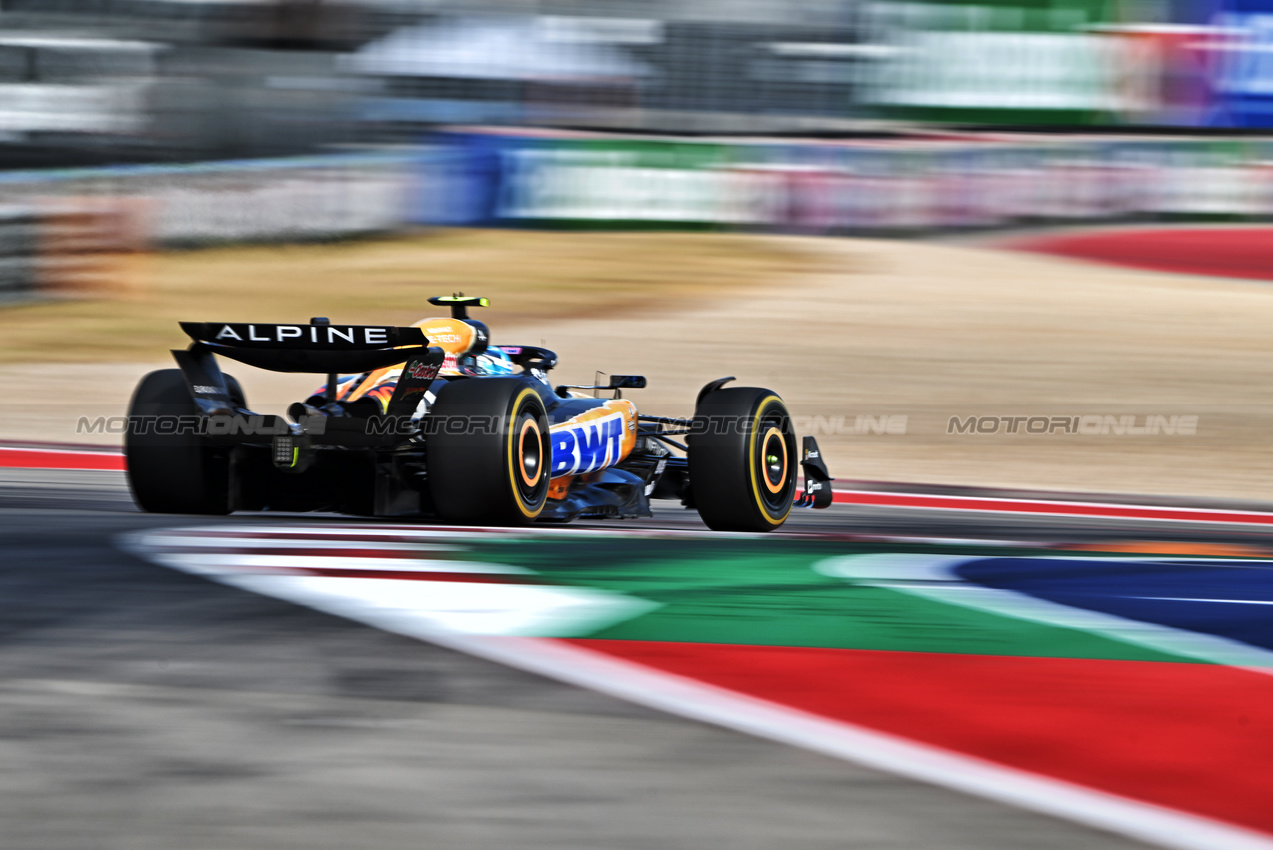 GP STATI UNITI, Pierre Gasly (FRA) Alpine F1 Team A524.

19.10.2024. Formula 1 World Championship, Rd 19, United States Grand Prix, Austin, Texas, USA, Sprint e Qualifiche Day.

- www.xpbimages.com, EMail: requests@xpbimages.com © Copyright: Price / XPB Images