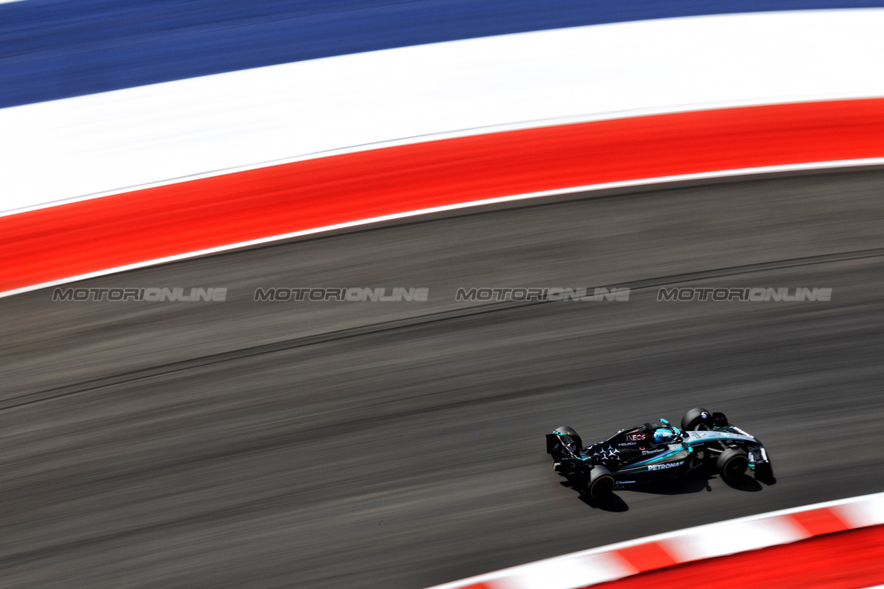 GP STATI UNITI, George Russell (GBR) Mercedes AMG F1 W15.

19.10.2024. Formula 1 World Championship, Rd 19, United States Grand Prix, Austin, Texas, USA, Sprint e Qualifiche Day.

 - www.xpbimages.com, EMail: requests@xpbimages.com © Copyright: Rew / XPB Images