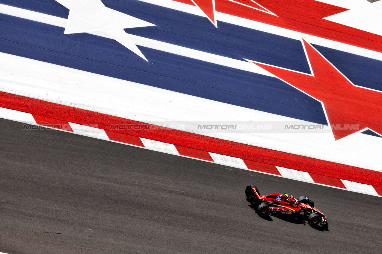 GP STATI UNITI, Carlos Sainz Jr (ESP) Ferrari SF-24.

19.10.2024. Formula 1 World Championship, Rd 19, United States Grand Prix, Austin, Texas, USA, Sprint e Qualifiche Day.

 - www.xpbimages.com, EMail: requests@xpbimages.com © Copyright: Rew / XPB Images