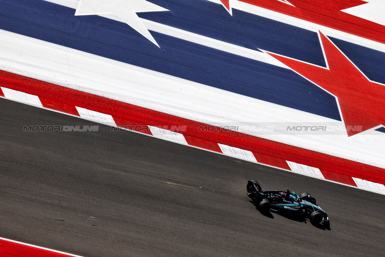 GP STATI UNITI, George Russell (GBR) Mercedes AMG F1 W15.

19.10.2024. Formula 1 World Championship, Rd 19, United States Grand Prix, Austin, Texas, USA, Sprint e Qualifiche Day.

 - www.xpbimages.com, EMail: requests@xpbimages.com © Copyright: Rew / XPB Images