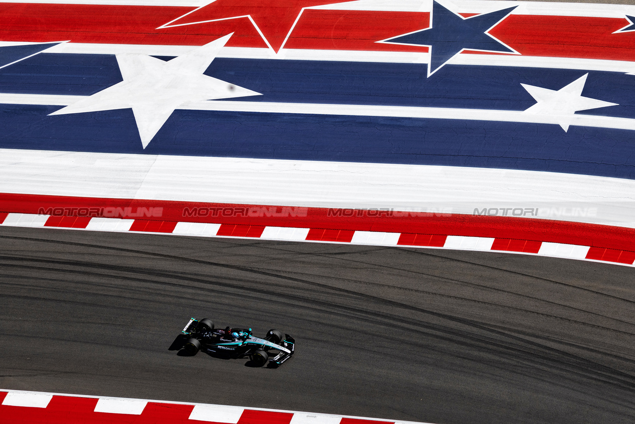 GP STATI UNITI, George Russell (GBR) Mercedes AMG F1 W15.

19.10.2024. Formula 1 World Championship, Rd 19, United States Grand Prix, Austin, Texas, USA, Sprint e Qualifiche Day.

 - www.xpbimages.com, EMail: requests@xpbimages.com © Copyright: Rew / XPB Images